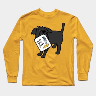 Cute Dog Says Wash Your Paws Long Sleeve T-Shirt